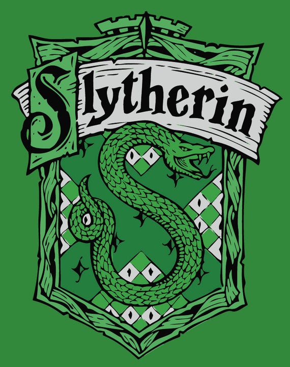 Hogwarts house Slytherin badge